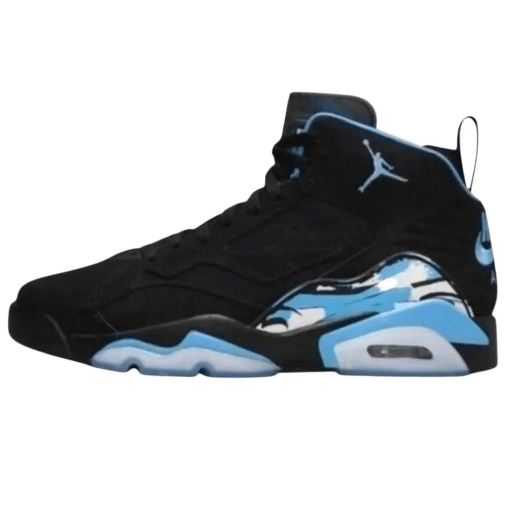 NWD NIKE Jumpman MVP 'Black White University Blue' Basketball Shoes Size 8